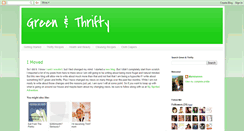 Desktop Screenshot of greenthrifty.blogspot.com