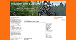 Desktop Screenshot of mountainbikingscotland.blogspot.com