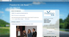 Desktop Screenshot of freedomforlifenews.blogspot.com