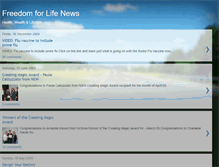 Tablet Screenshot of freedomforlifenews.blogspot.com