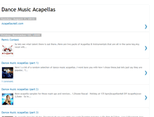Tablet Screenshot of dancemusicacapellas.blogspot.com