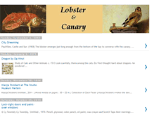 Tablet Screenshot of lobsterandcanary.blogspot.com