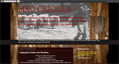 Desktop Screenshot of maocriollacorrearia.blogspot.com