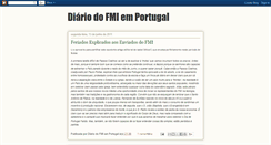 Desktop Screenshot of diariodofmiemportugal.blogspot.com