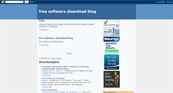 Desktop Screenshot of freesoftwaredownloadblog.blogspot.com