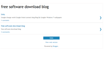Tablet Screenshot of freesoftwaredownloadblog.blogspot.com