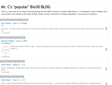 Tablet Screenshot of bio30spring09.blogspot.com