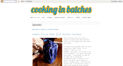 Desktop Screenshot of cookinginbatches.blogspot.com