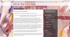 Desktop Screenshot of frontdeskinsider.blogspot.com
