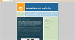 Desktop Screenshot of enterprisesandmarketing.blogspot.com