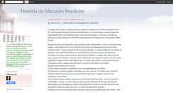 Desktop Screenshot of historiadaeducacaobrasileira.blogspot.com