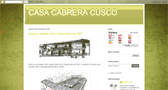 Desktop Screenshot of casacabreracusco.blogspot.com