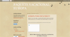 Desktop Screenshot of paquetevacacionaleuropa.blogspot.com