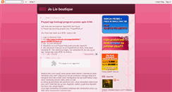 Desktop Screenshot of jolieboutique.blogspot.com