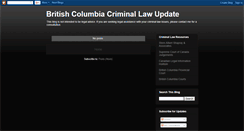 Desktop Screenshot of bccriminallaw.blogspot.com