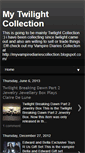 Mobile Screenshot of mytwilightsagacollection.blogspot.com