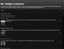 Tablet Screenshot of mytwilightsagacollection.blogspot.com