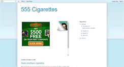 Desktop Screenshot of 555cigarettes.blogspot.com