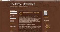 Desktop Screenshot of closetbarbarian.blogspot.com
