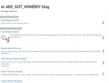Tablet Screenshot of nomerdy.blogspot.com