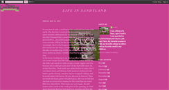 Desktop Screenshot of mylifeinsandyland.blogspot.com