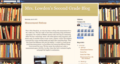 Desktop Screenshot of mrslowdenssecondgradeblog.blogspot.com