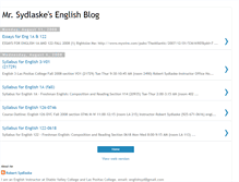 Tablet Screenshot of mrsydlaskesenglishblog.blogspot.com