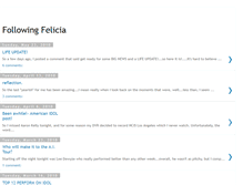 Tablet Screenshot of followingfelicia.blogspot.com