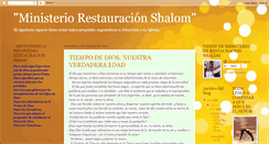 Desktop Screenshot of ministeriorestauracionshalom.blogspot.com