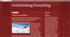 Desktop Screenshot of overthinkingeverything.blogspot.com