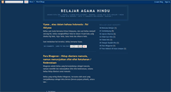 Desktop Screenshot of belajar-hindu.blogspot.com