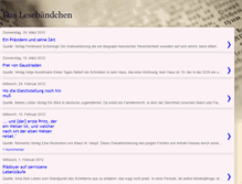 Tablet Screenshot of lesebaendchen.blogspot.com