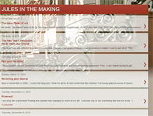 Tablet Screenshot of julesinthemaking.blogspot.com