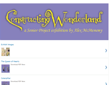 Tablet Screenshot of constructingwonderland.blogspot.com