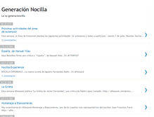 Tablet Screenshot of generacionnocilla.blogspot.com