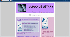 Desktop Screenshot of cursodeletras-fic.blogspot.com