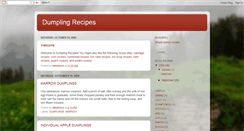 Desktop Screenshot of dumplingrecipes.blogspot.com