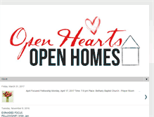 Tablet Screenshot of openheartsopenhomesministry.blogspot.com