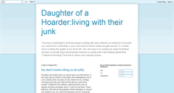 Desktop Screenshot of daughterofhoarder.blogspot.com