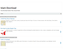 Tablet Screenshot of islamdownload.blogspot.com