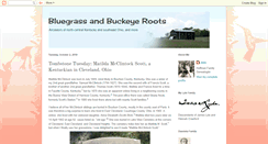 Desktop Screenshot of bluegrassandbuckeyeroots.blogspot.com