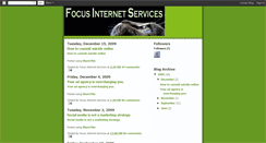 Desktop Screenshot of focusinternetservices.blogspot.com