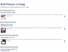 Tablet Screenshot of bedriftsbasen.blogspot.com