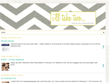 Tablet Screenshot of iwilltaketwo.blogspot.com