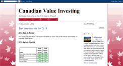 Desktop Screenshot of canadianvalueinvesting.blogspot.com