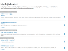 Tablet Screenshot of dersimizbiyoloji.blogspot.com