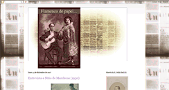 Desktop Screenshot of flamencodepapel.blogspot.com