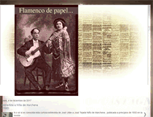 Tablet Screenshot of flamencodepapel.blogspot.com