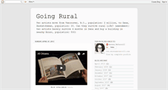 Desktop Screenshot of going-rural.blogspot.com