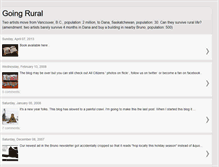 Tablet Screenshot of going-rural.blogspot.com